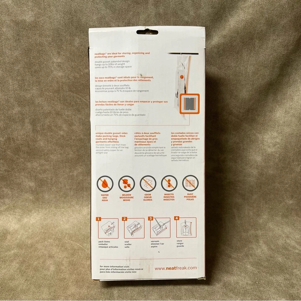 NeatFreak! vacuum clear storage bags